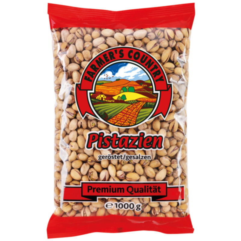 Farmers Country Pistazien 1 kg aromatische Pistazienkerne für Snacks und Küche